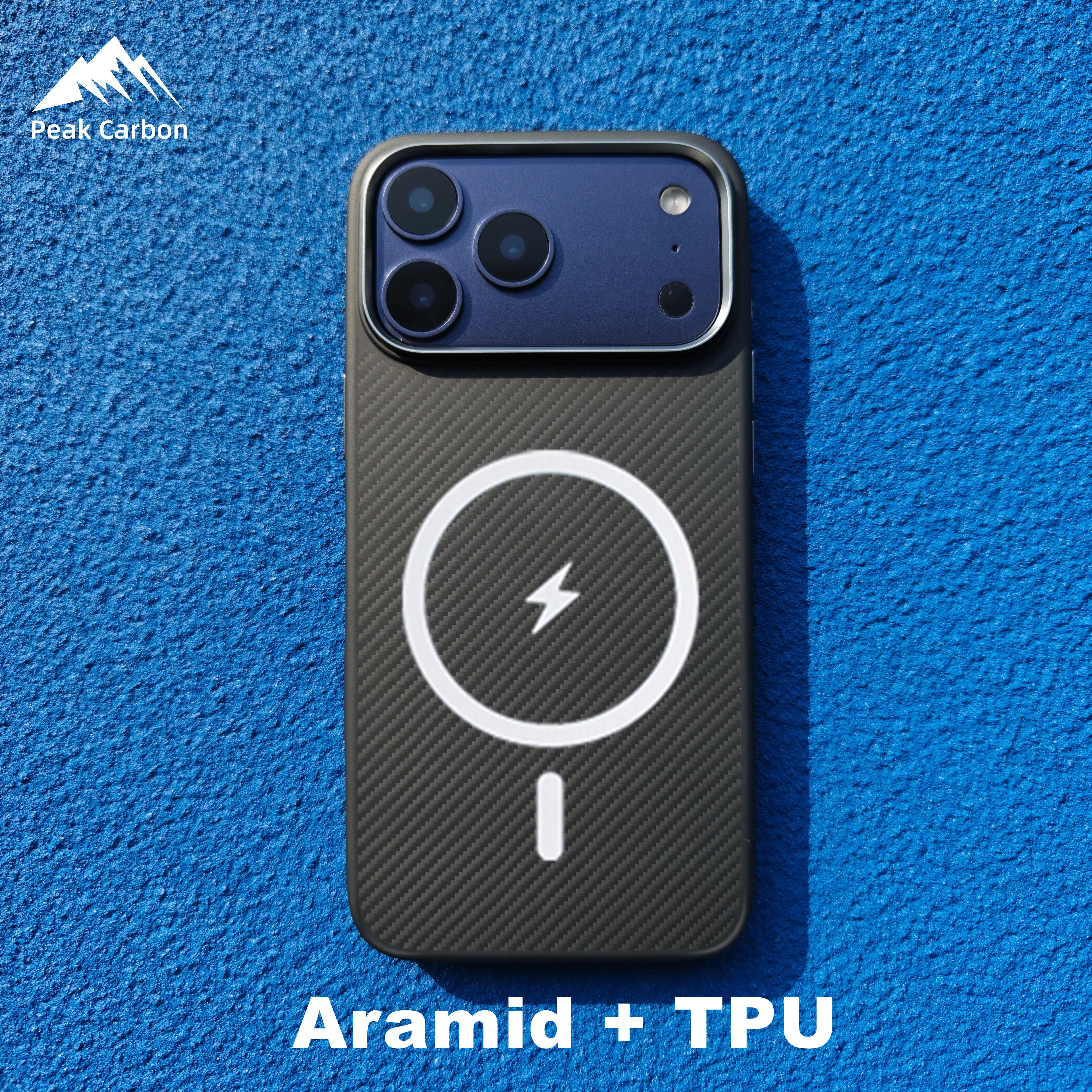 

100% Genuine Aramid Kevlar Carbon Fiber + TPU Magnetic Case for iPhone 17 Pro Max /17Pro with Magsafe /Metal Lens Frame /Buttons
