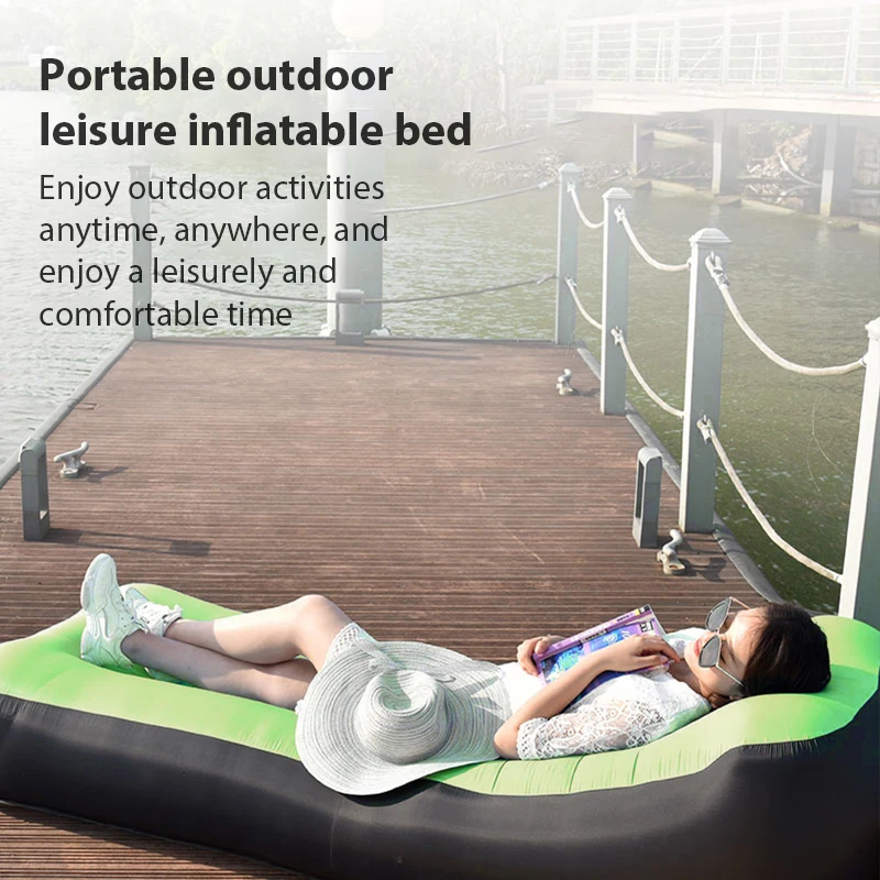 Portable Camping Inflatable Sofa Cushion Waterproof Air Bed Folding Chair Sleeping Bag Outdoor Fast Infaltable Beach Lazy Bags