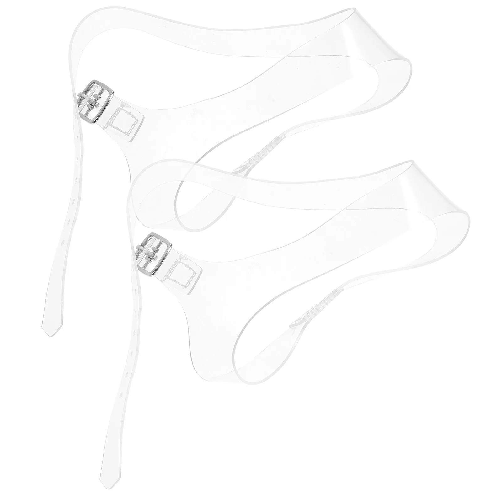 

1Pair Anti Slip Shoelace for High Heels Transparent Tpu Adjustable Elastic Shoe Straps Prevent Slipping Secure Fit DIY Footwear