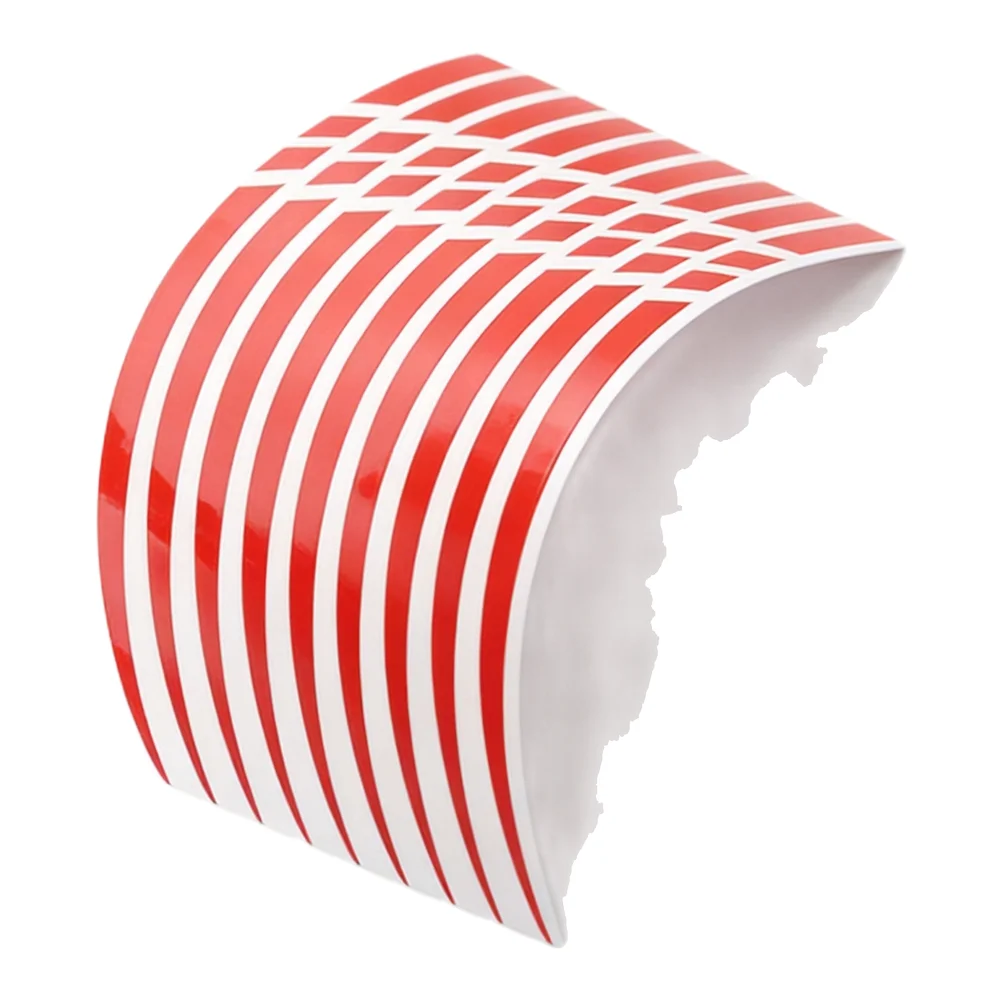 Reflective Wheel Sticker Bicycle Rim Sticker Low Light Conditions Reflective Material Easy Installation Enhanced Visibility