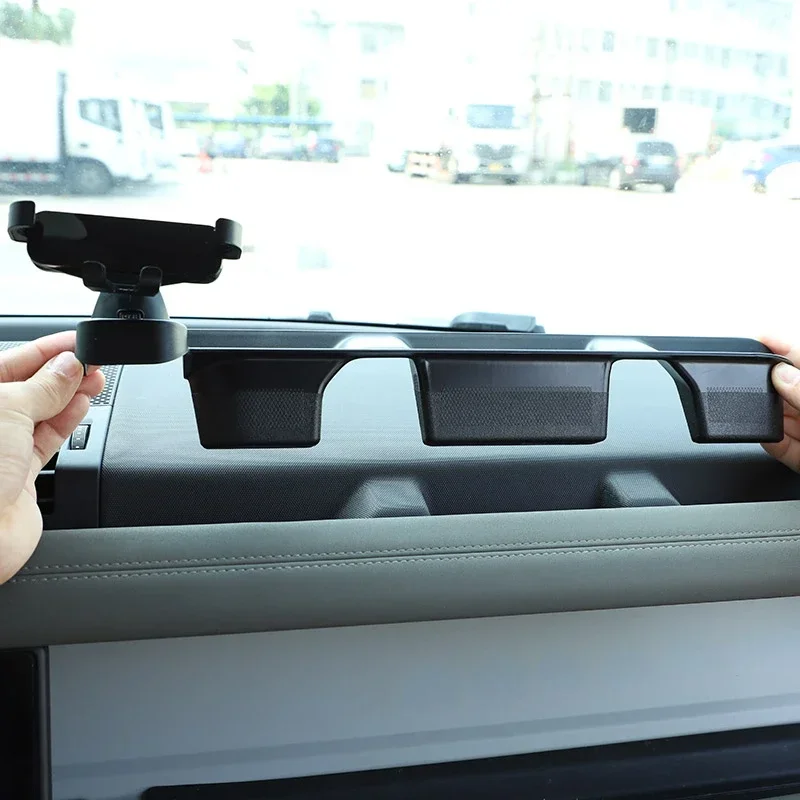 

For Land Rover Defender 90 110 130 20-24 Car Co-pilot Storage Box Glove Armrest Box Mobile Phone Holder Interior Car Accessories