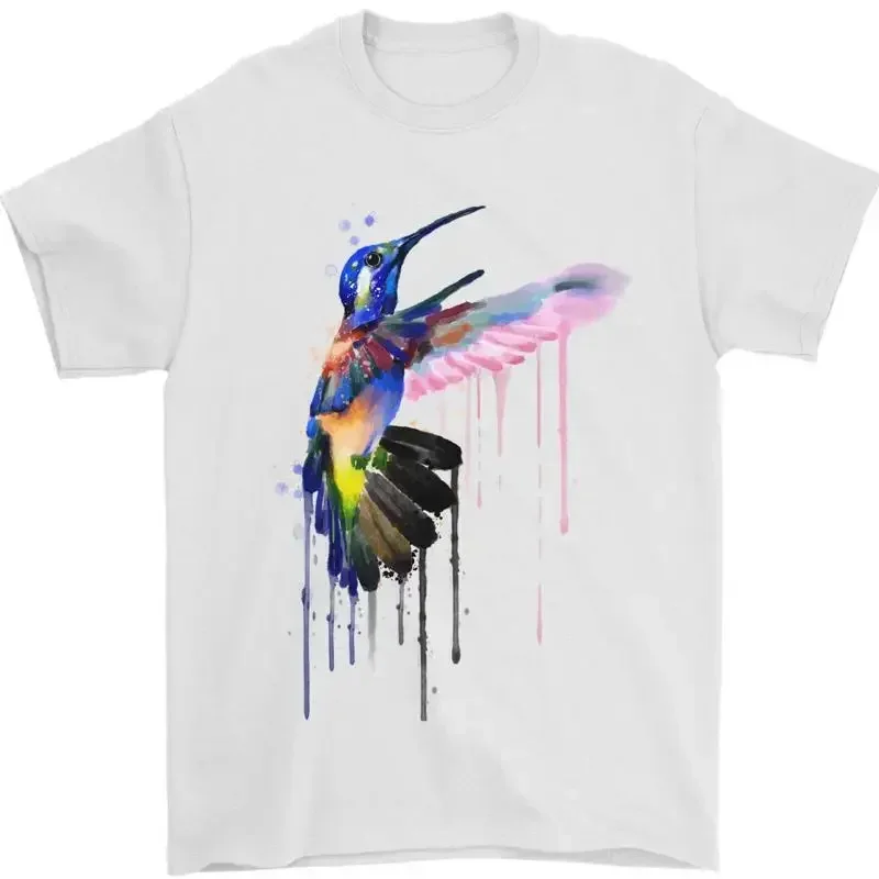 Camiseta Ein Kolibri Wasserfarbe Vogel para hombre, 100% algodón