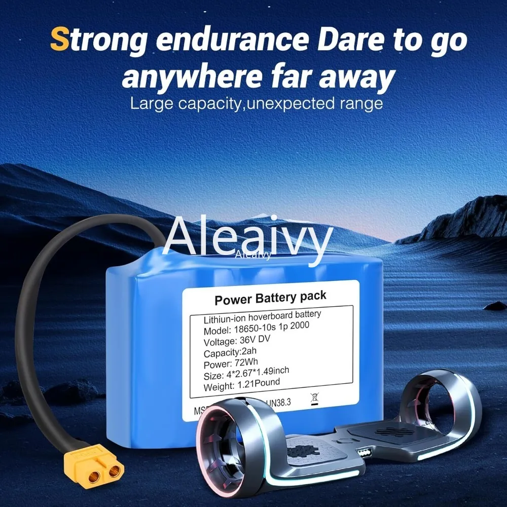 

Genuine 36V 3500mAh 10s1p Battery Packs Rechargeable Lithium Ion Battery for Electric Self Balancing Scooter HoverBoard Unicycle