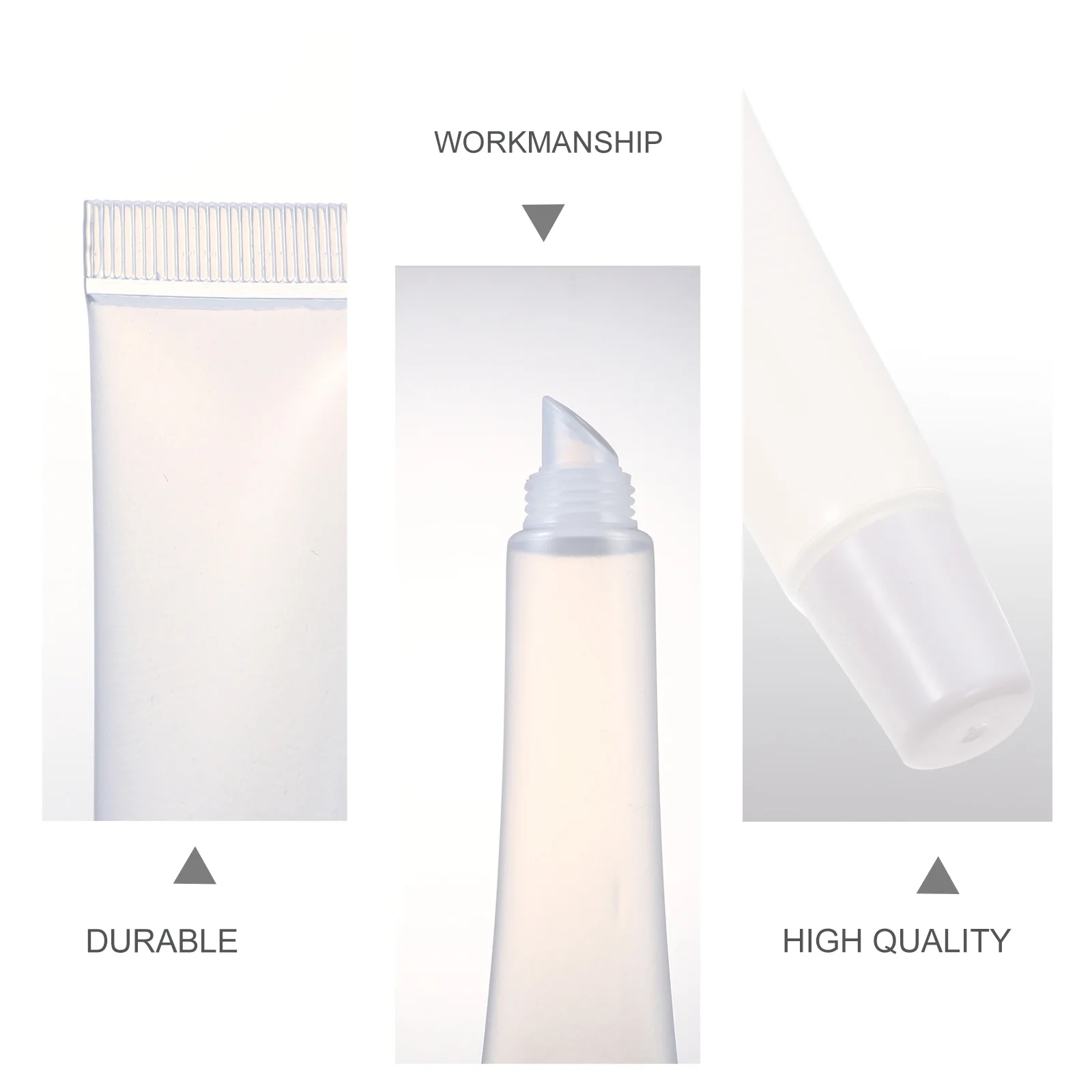 

10pcs Empty Gloss Tubes Refillable Small Travel Portable Lip Balm Containers Mini Lip Glaze Bottles For Liquid Storage