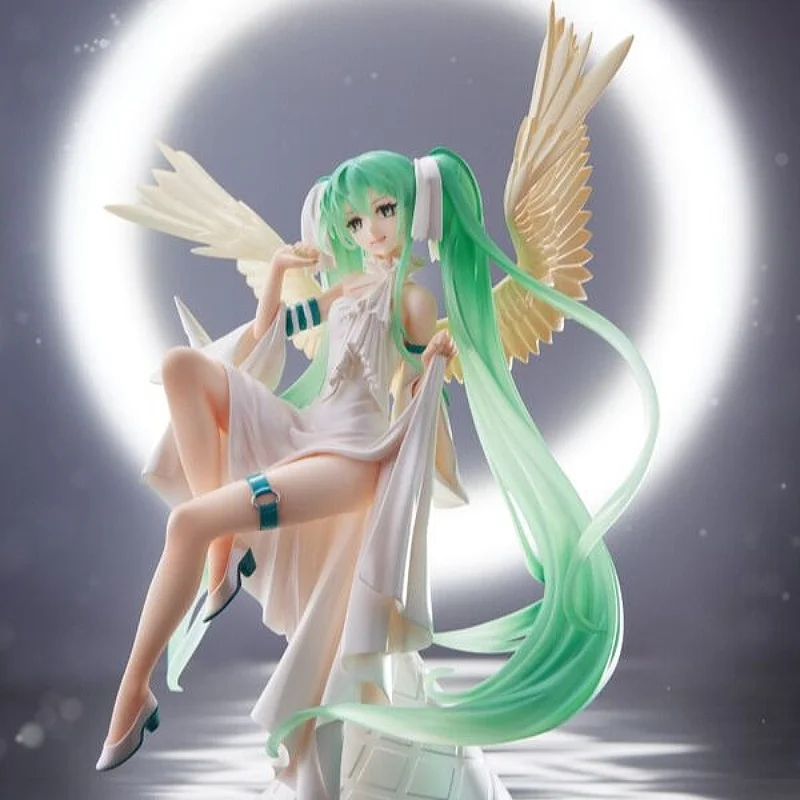 Original Furyu Vocaloid Hatsune Miku Tenitol Light Dark Angel Devil Pvc Action Figure Collection Model Doll Toys Birthday Kids