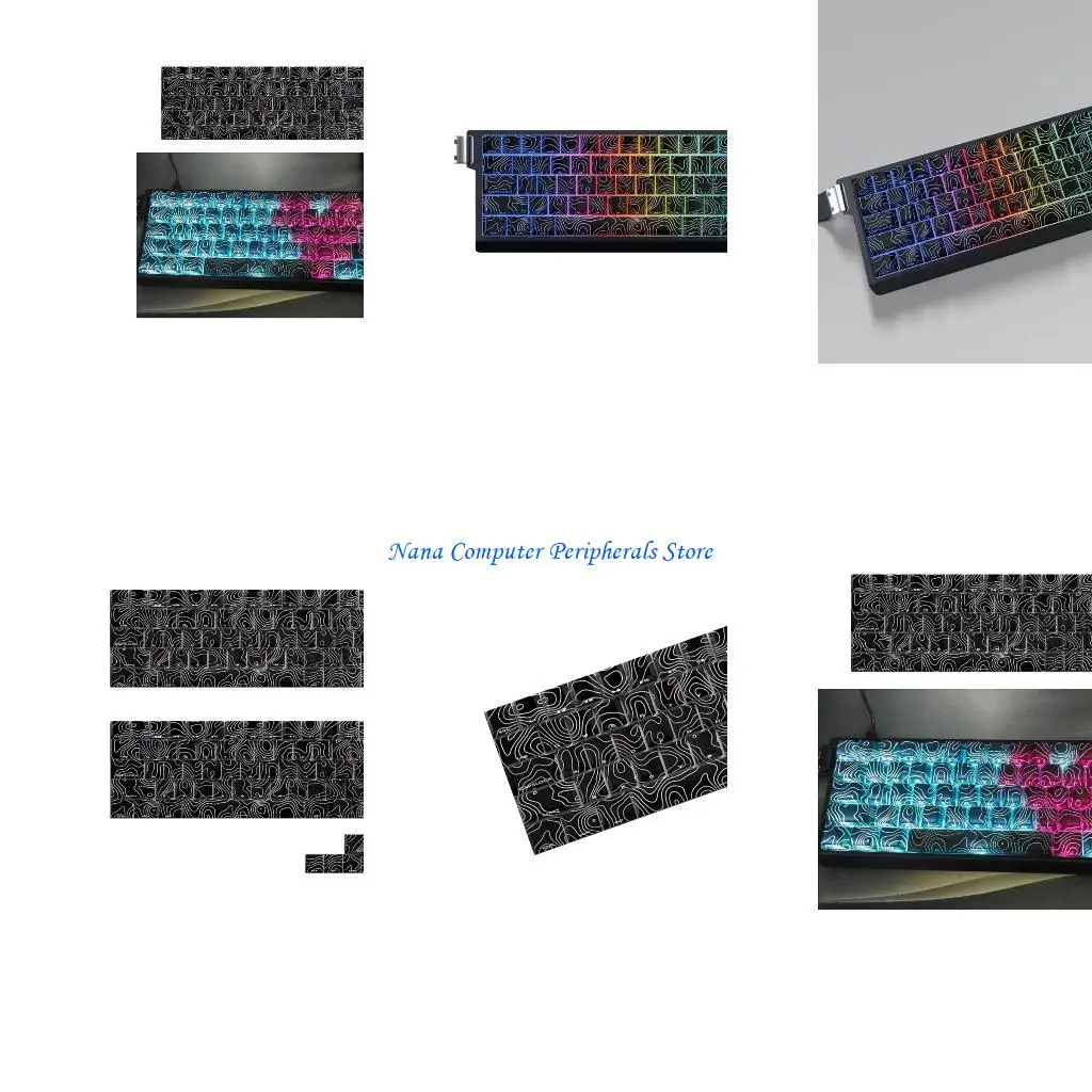 

F68C 64/74PCS боковой принцип печати краситель-суб-клавишные клавиши оригинальный профиль для 60 61 63 64 65