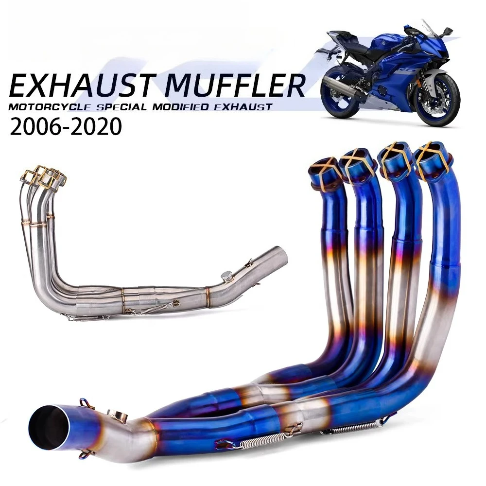 

R6 2006-2016 Motorcycle Accessories Modified Stainless Steel Exhaust Header Connecting Pipe 51mm Escape Motorcycle Slide Sleeve