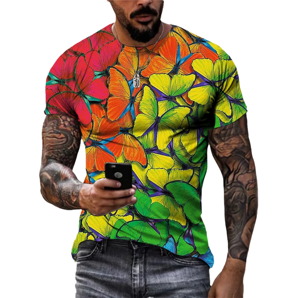 Summer Fashion Street Graffiti Art Men T-shirts Trend Casual Hip Hop harajuku Personality Funny 3D Print Short Sleeve Tees Tops