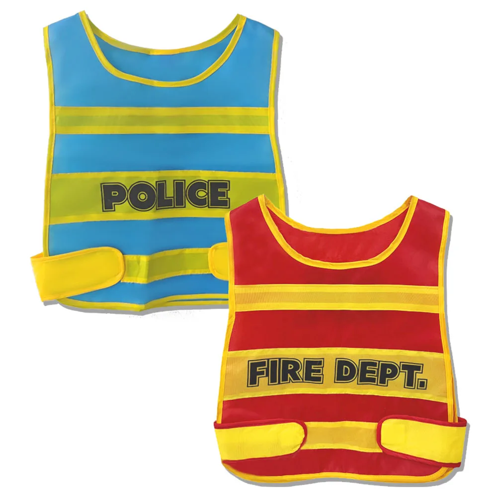 Spielhausspielzeug für Kinder, Rollenspielkostüme, Verkehrspolizei-Kostüme für Feuerwehrmann, universell für Jungen und Mädchen, Geburtstagsgeschenke, Weihnachtsgeschenke, Weihnachtskostüme, Weihnachtskostüme