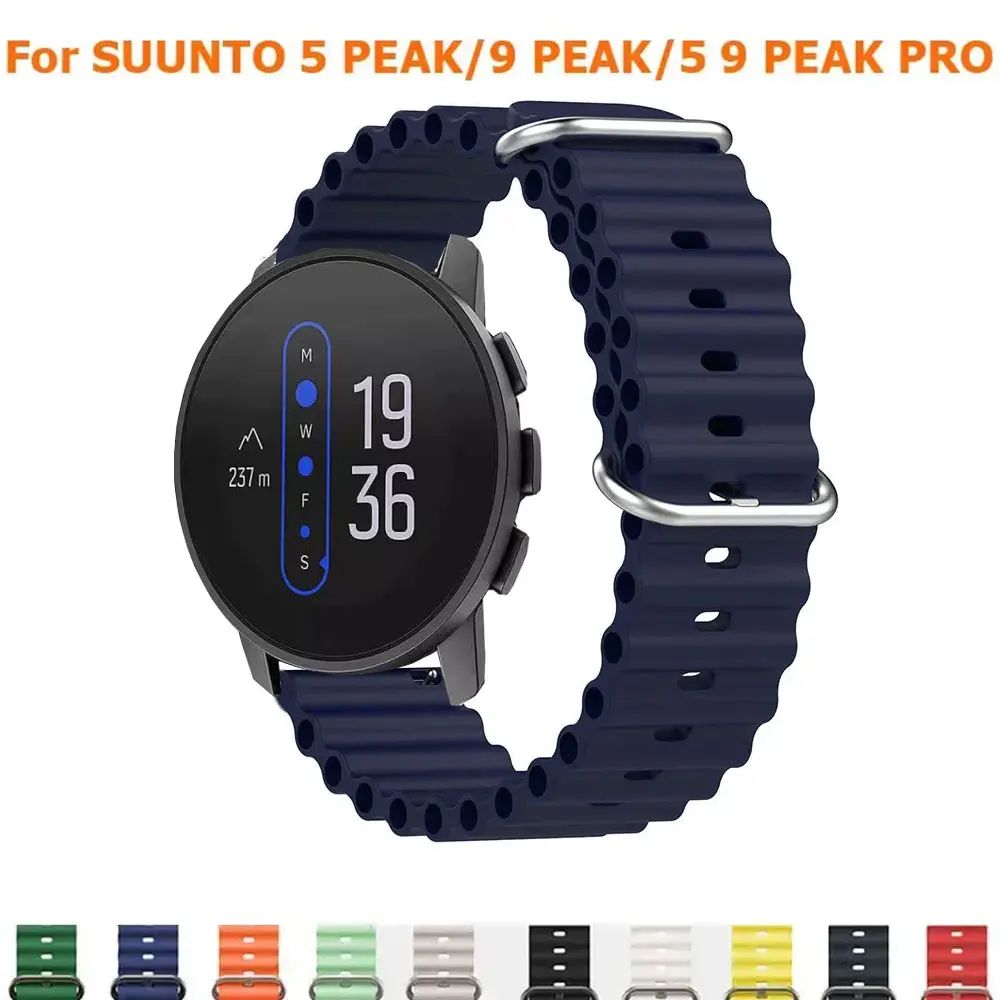 Silikon-Ozeanarmband für SUUNTO Run/RACE/Race S Armband für SUUNTO VERTICAL/Ocean/5 9 PEAK/3 20 mm 22 mm Fitness-Sport-Armband