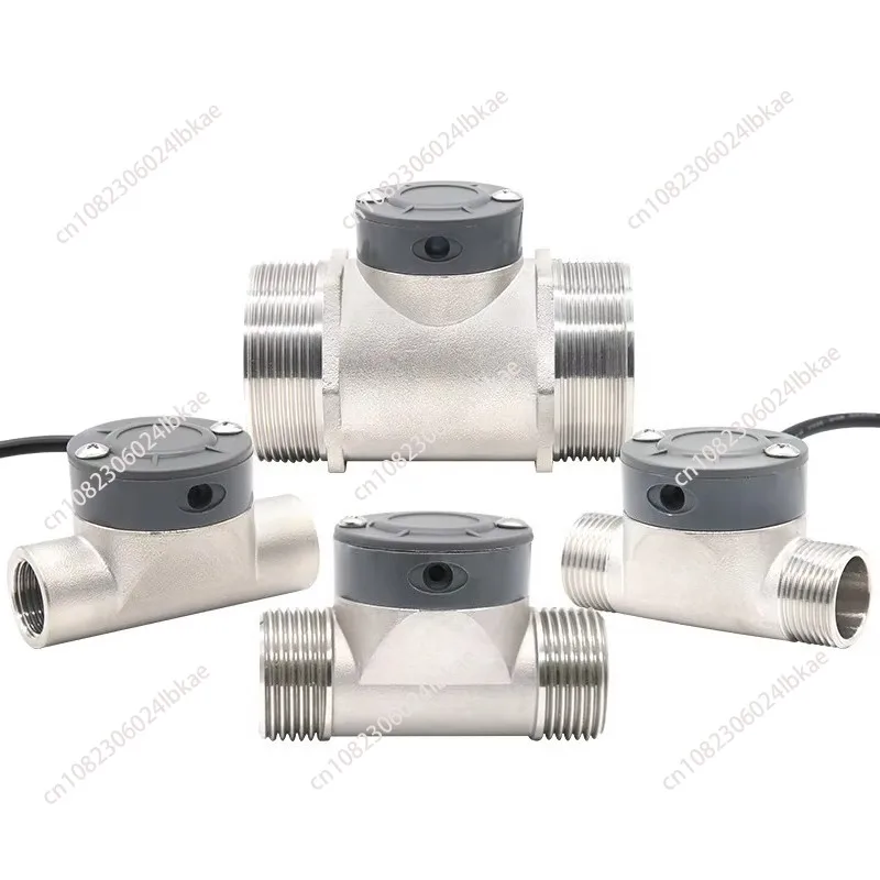 Zjsus-dn15/20/25/32/40/50 water flow meter stainless steel flow sensor paddle wheel turbine flow meter