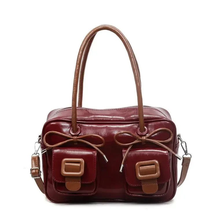 합리적인 가격의 럭셔리 여성 크로스바디 백 2025 넉넉한 토트백 내구성 있는 PU 가죽 일상용 다중 포켓 경량 출퇴근용