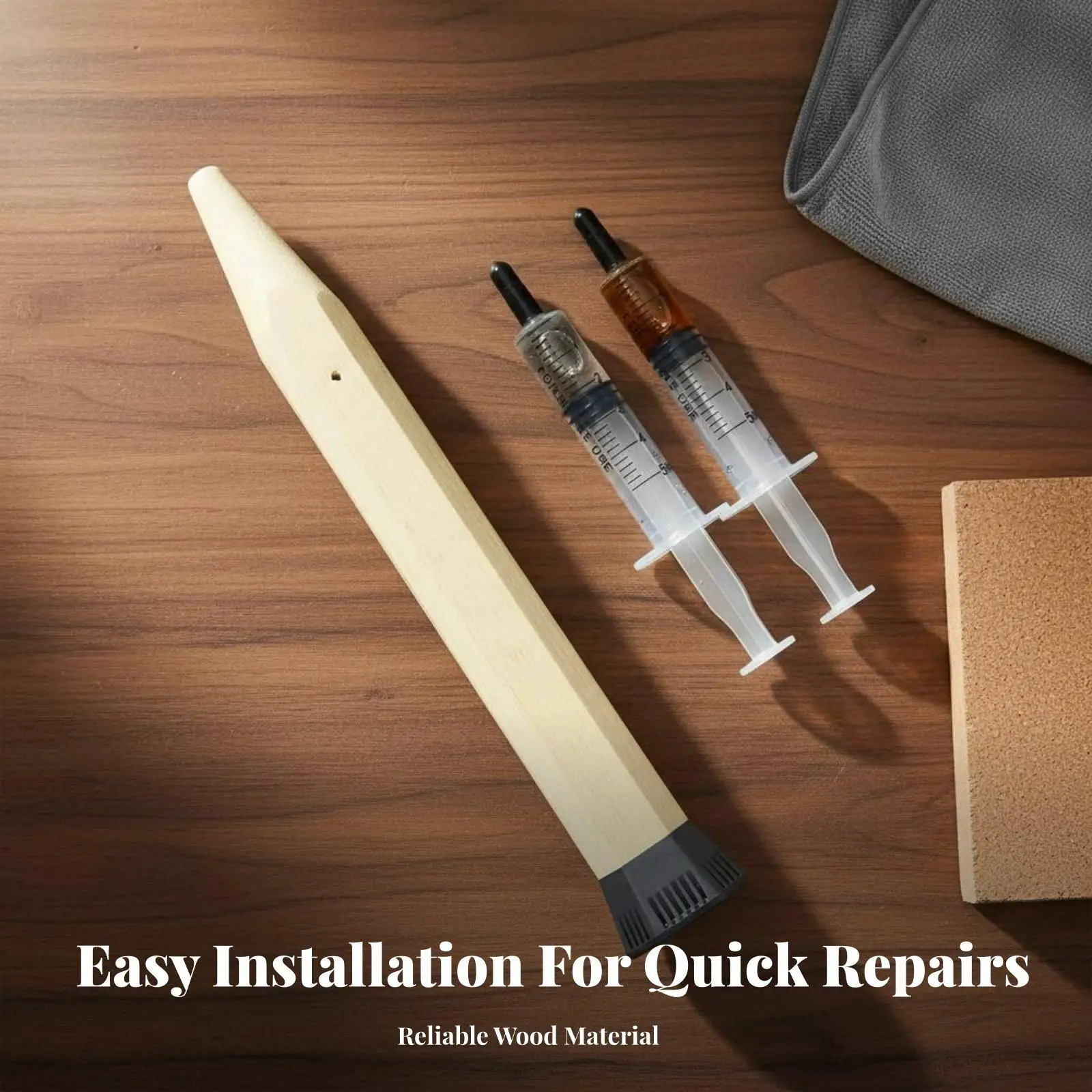Wooden Racket Handle Grip for Badminton Racquet Repair Kit with Shock Absorption and Durable Build