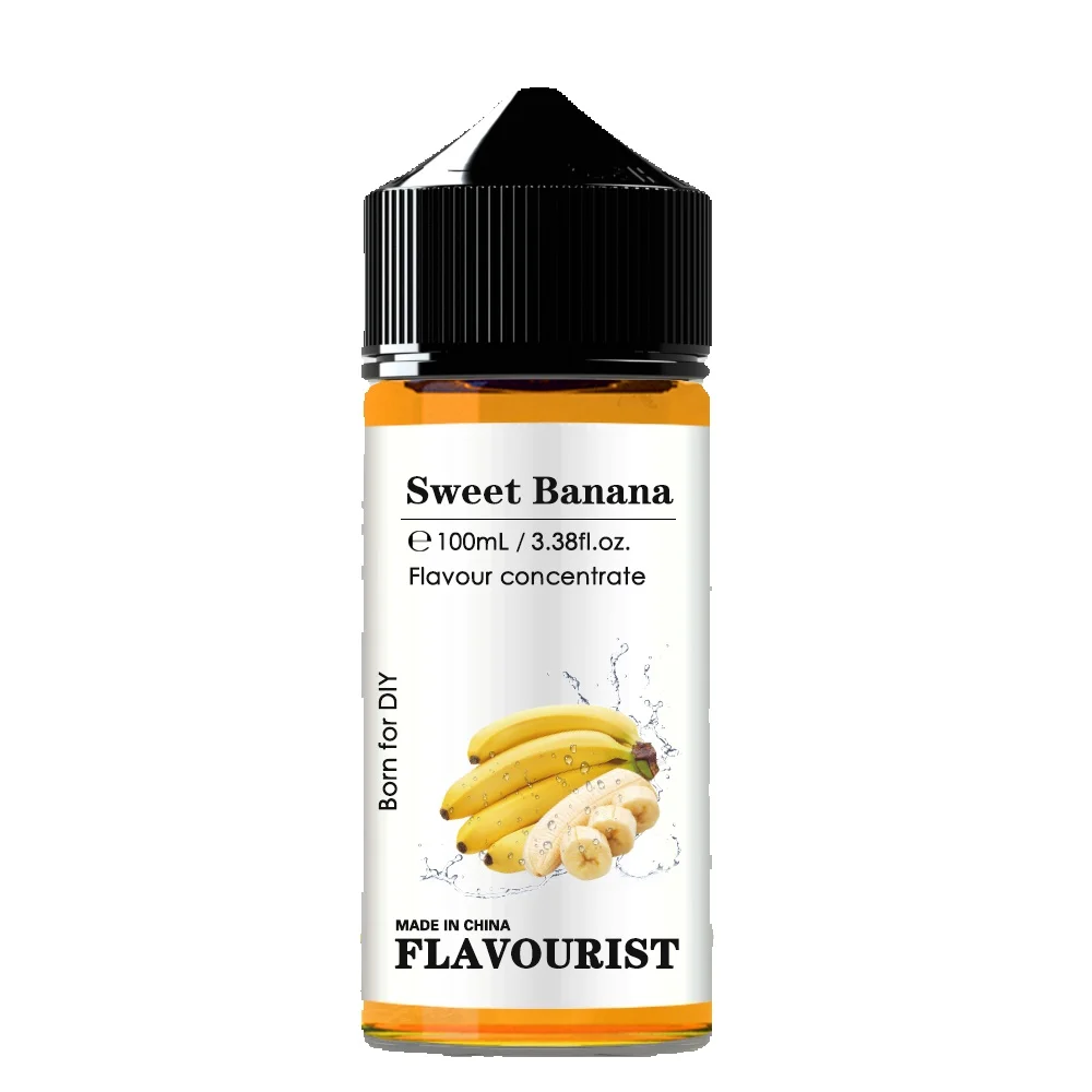 Aromatiste banane eau solubilité saveur concentré 10 ml 30 ml 50 ml 100 ml en bouteille pour bricolage ajouter saveur d'arôme