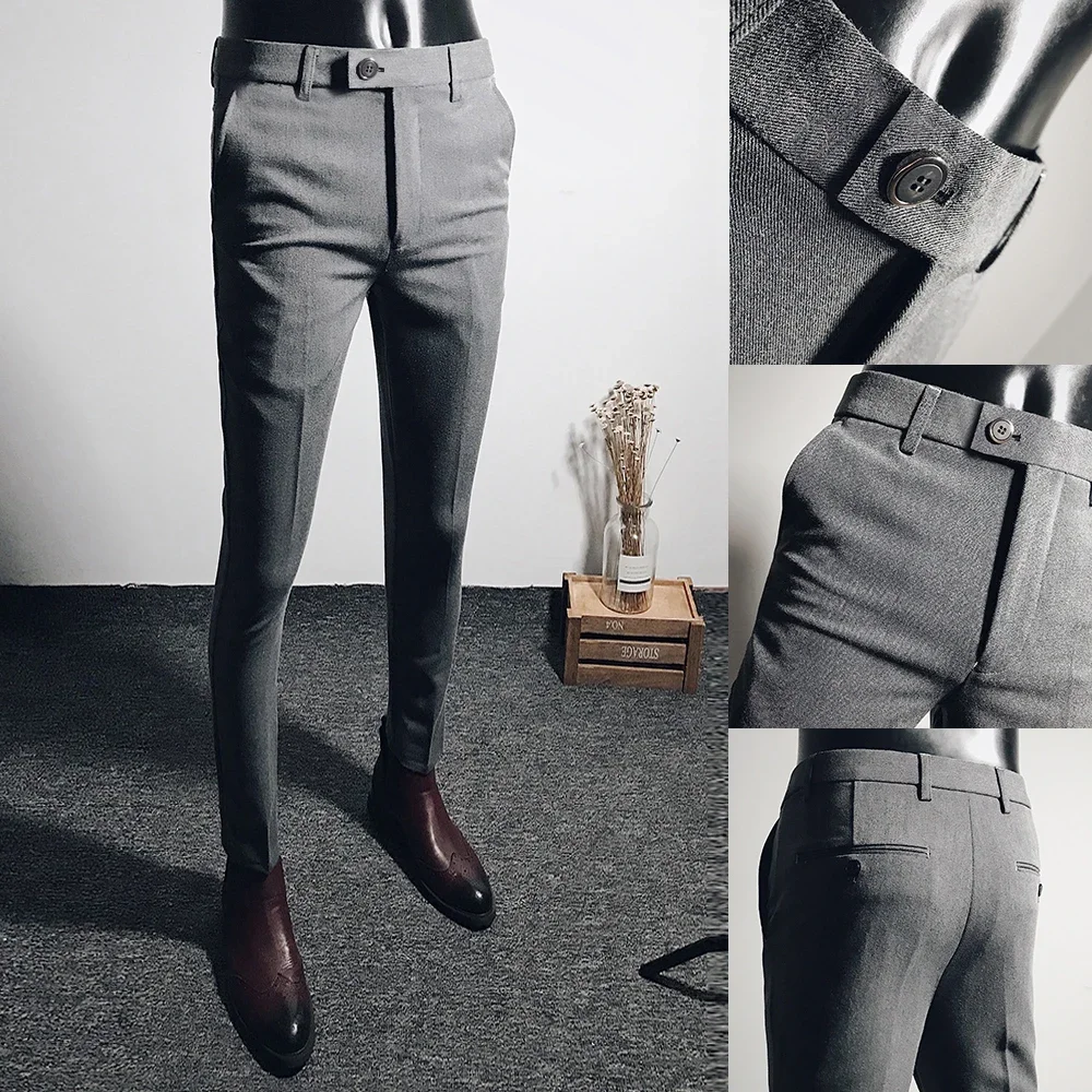 

Men Suit Pants 2024 Spring New Straight Trousers Formal Dress Pants Solid Casual Pantalone Hombre Calça Masculina Mens Clothing