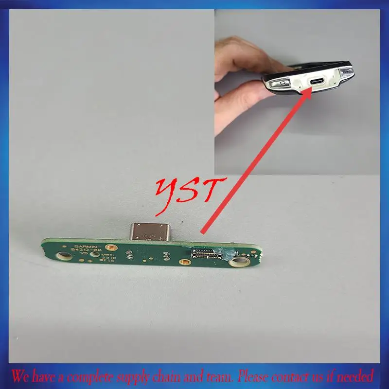 USB Type‑C Connector For GARMIN Edge 1040 USB Charging Port Flex Cable Contacts Part Replacement