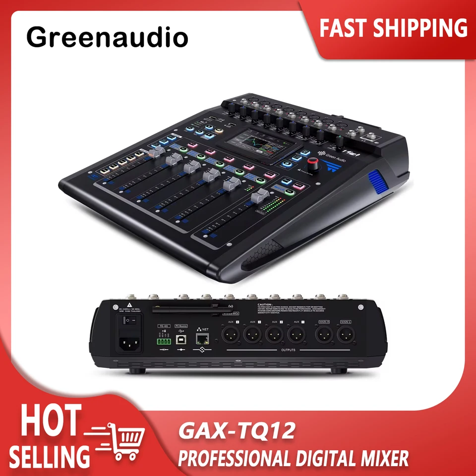 12-Channel DSP Mixer with App Control, Black