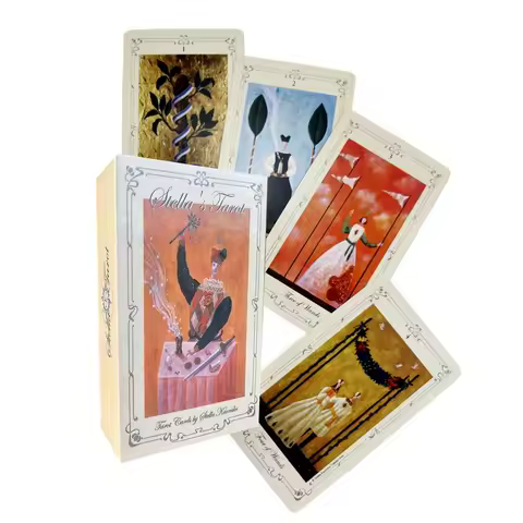English Tarot Cards For Divination Personal Use Poker Size Occult Stella's Tarot Oracle Deck Hot Sale Romance Board Games