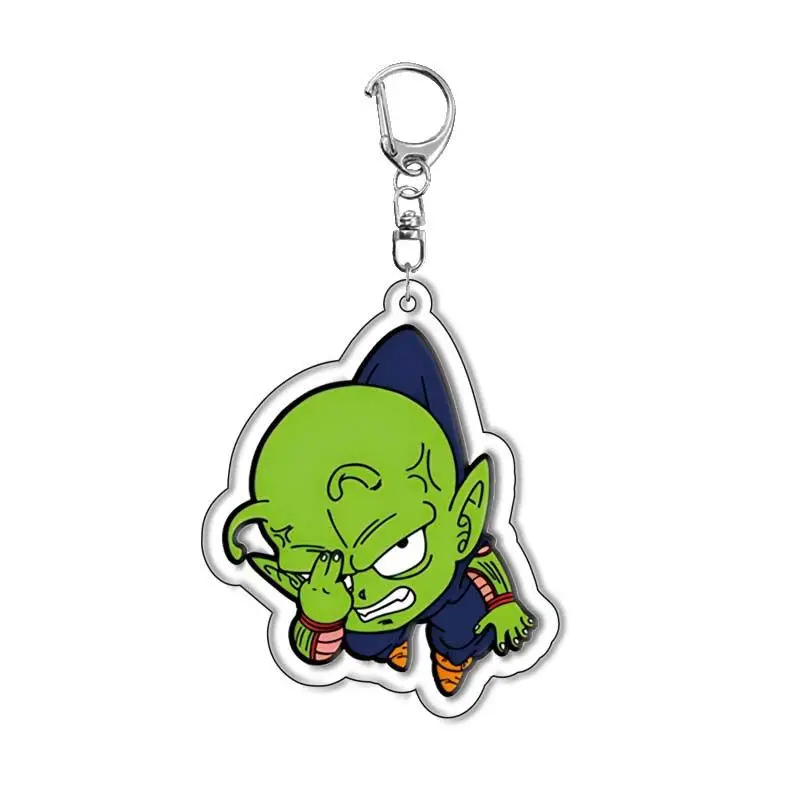 Dragon Ball Son Goku Songoten Piccolo милый и креативный прозрачный акриловый брелок с героями мультфильмов, модный универсальный кулон на рюкзак