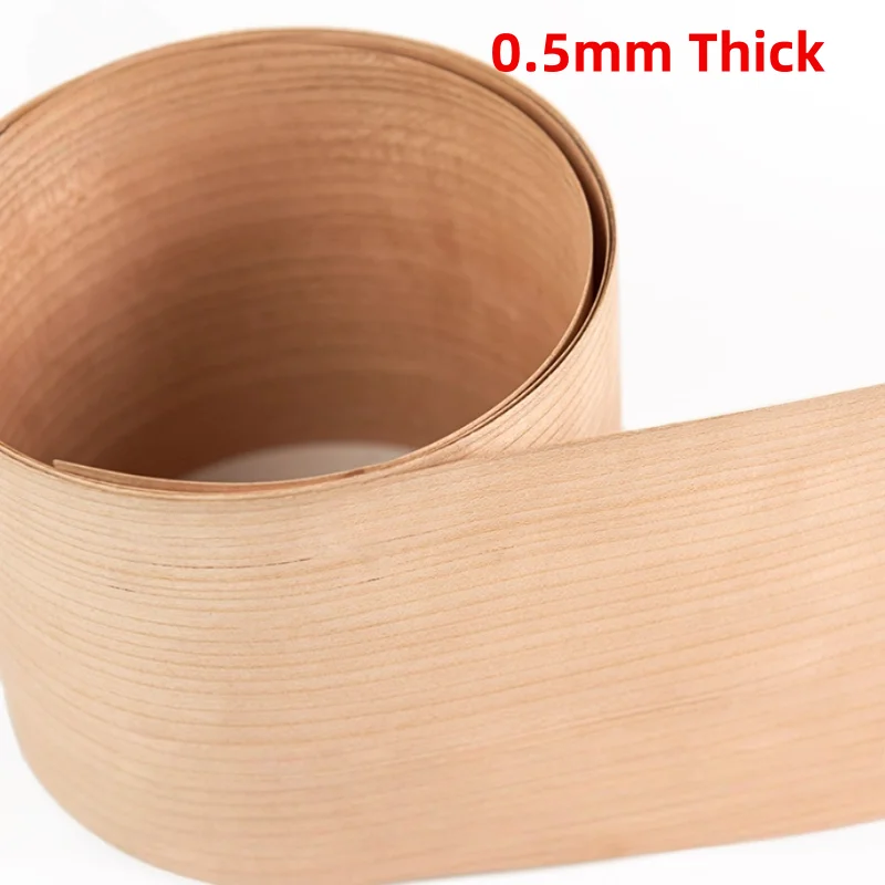 Natural Cherry Wood Veneer Straight Grain Solid Wood for Guitar Instrument DIY Furniture Cabinet Door Decor Panels L:250x12cm