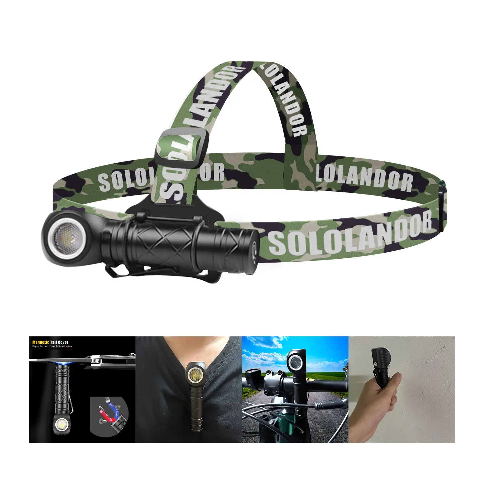

LED Headlamp Magnetic Tail work Light Pen Clip Torch Headlight 18650 Head Flash Lamp Outdoor Lighting Riding Fishing Hunting