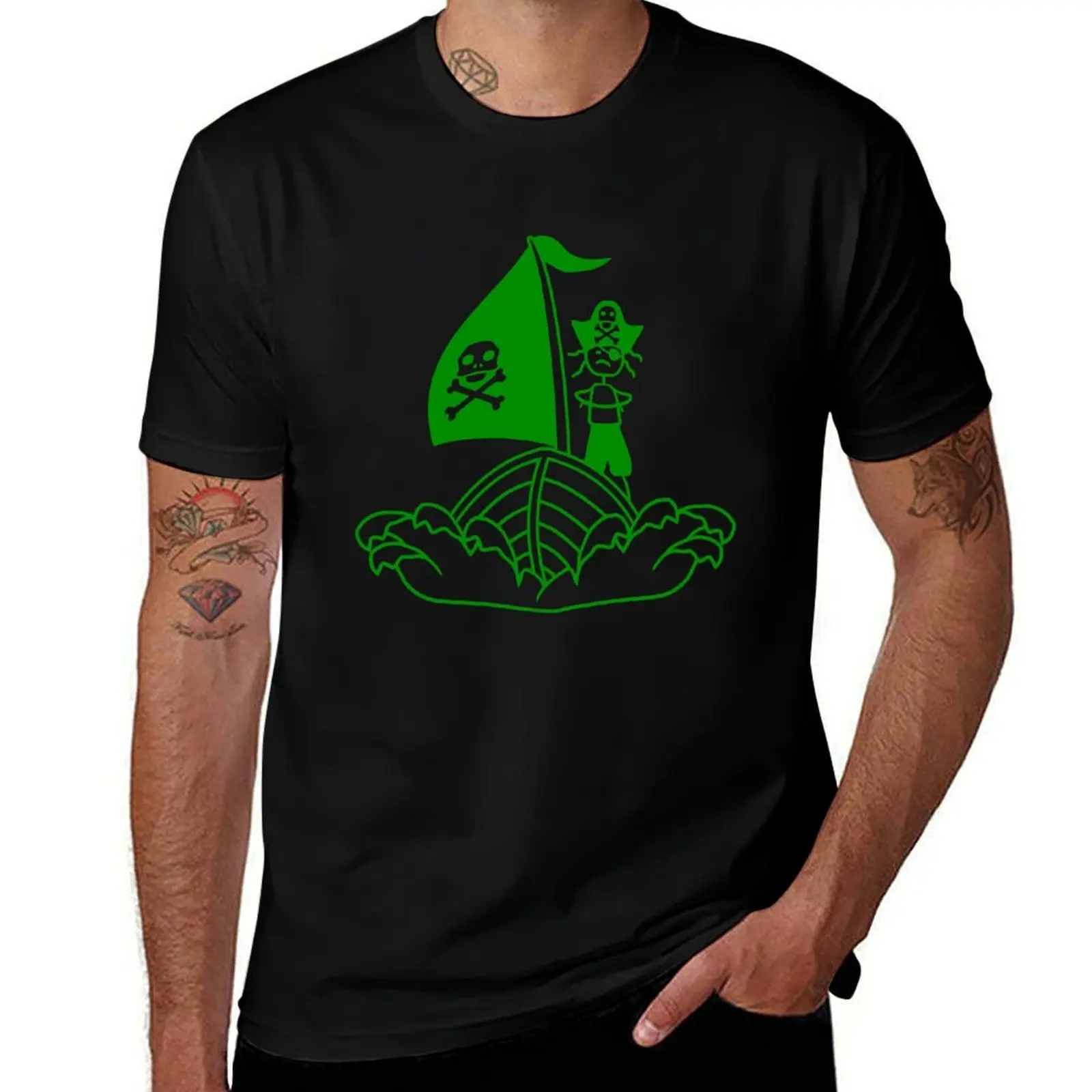 Pirate Ship Child Captain Bad Buccaneer Boy Waves T-Shirt vintage Personalized t-shirt custom shirt shirts graphic tee men