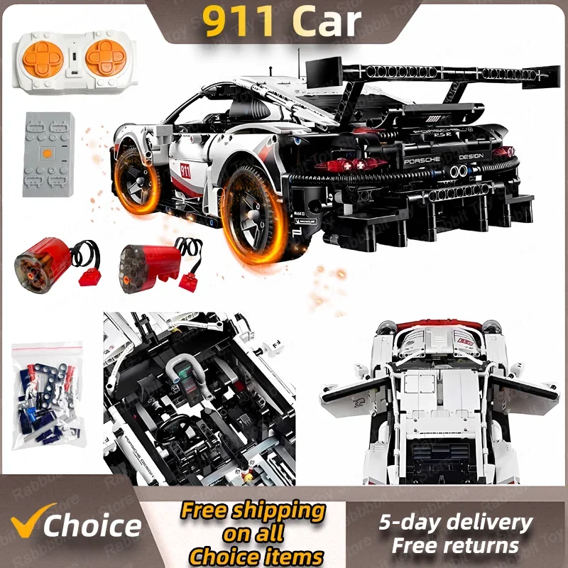 

1580 шт., Детский конструктор «супер-гоночный автомобиль»