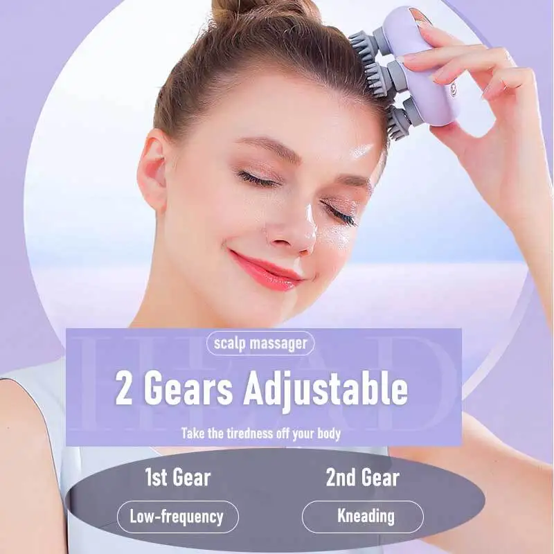 JianYouCare Electric Scalp Massager lmprove SIeep Body Shoulder Leg Arm Neck Deep Kneading Vibrator fatigue stress relieve Relax