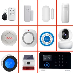 PGST home security alarm kit, 433MHz anti-theft door sensor, infrared motion detector, intelligent home alarm accessories at dis