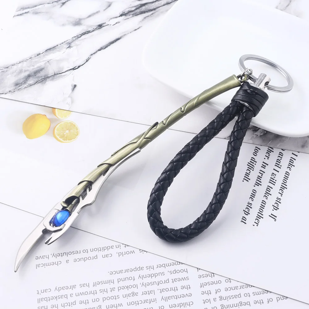 Disney Marvel Loki Mind Scepter Keychain Pendant Mind Stone Owner Keyring Cosplay Prop Fan Gift Men Women Backpack Jewelry