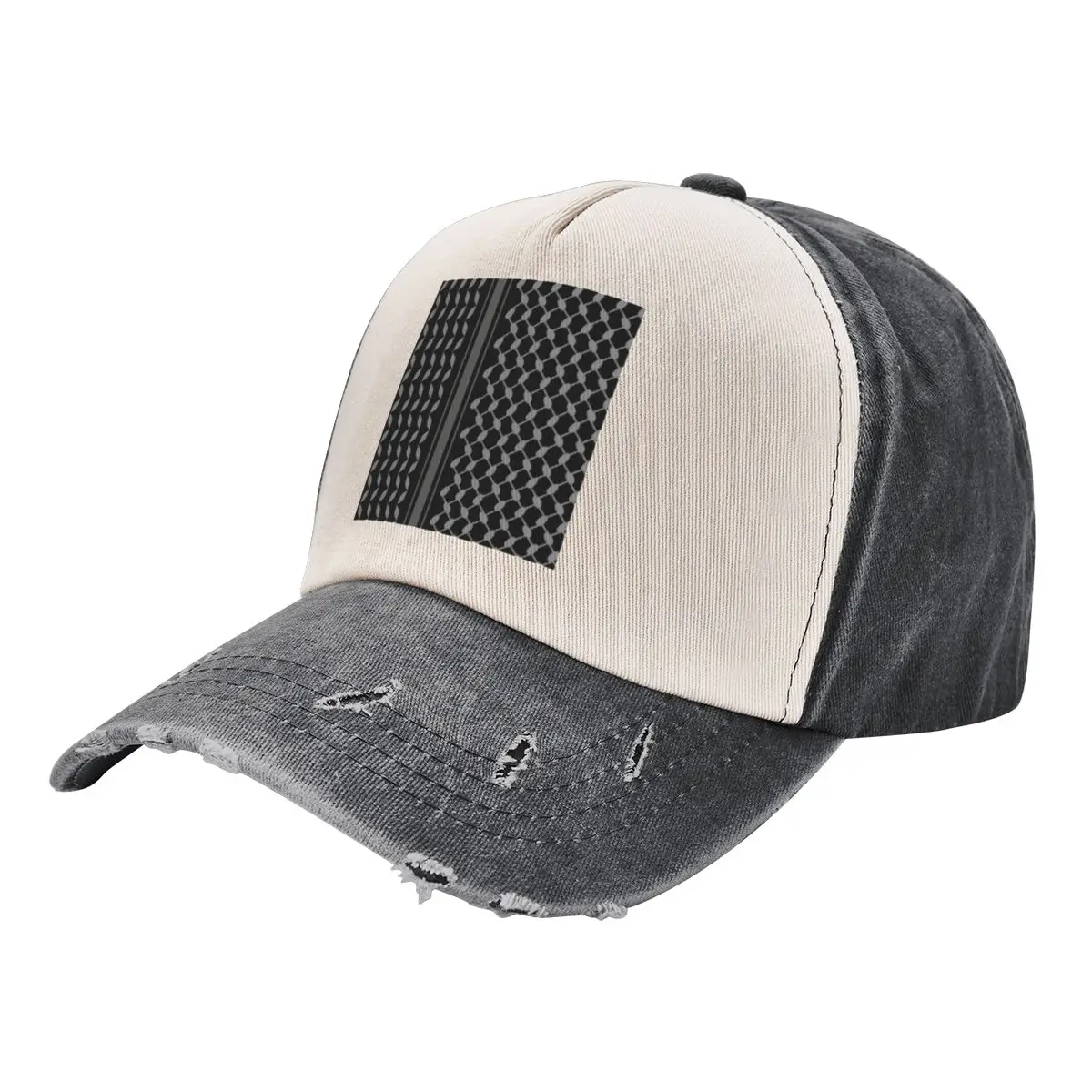 

Keffiyeh in Black Baseball Cap Golf Hat Man Trucker Hats For Men Women's