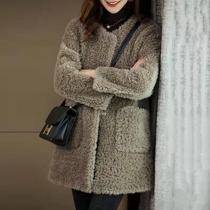 Women's Long Sleeved Thick Short Jacket Autumn Korean Loose Street Fashion Cotton Padded Clothes