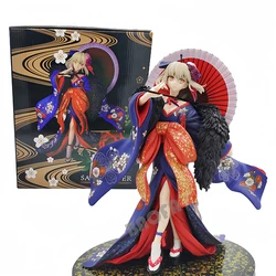 27cm Movie Fate/stay night Anime Figure Altria Pendragon Action Figure Heaven's Feel Saber Alter Kimono Collection Model Toys