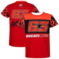 Motorcycle Spain Station Ducati Francesco Bania Dry Speed T-shirt DF63 Italian Genius Trendy Short-sleeved Practical Pilot # 63