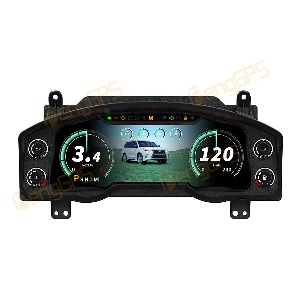 

12.3" Digital Cluster Odometer Screen For Lexus LX570 2016-2021 Virtual Cockpit Speed Meter Car Dashboard Instrument Head Unit