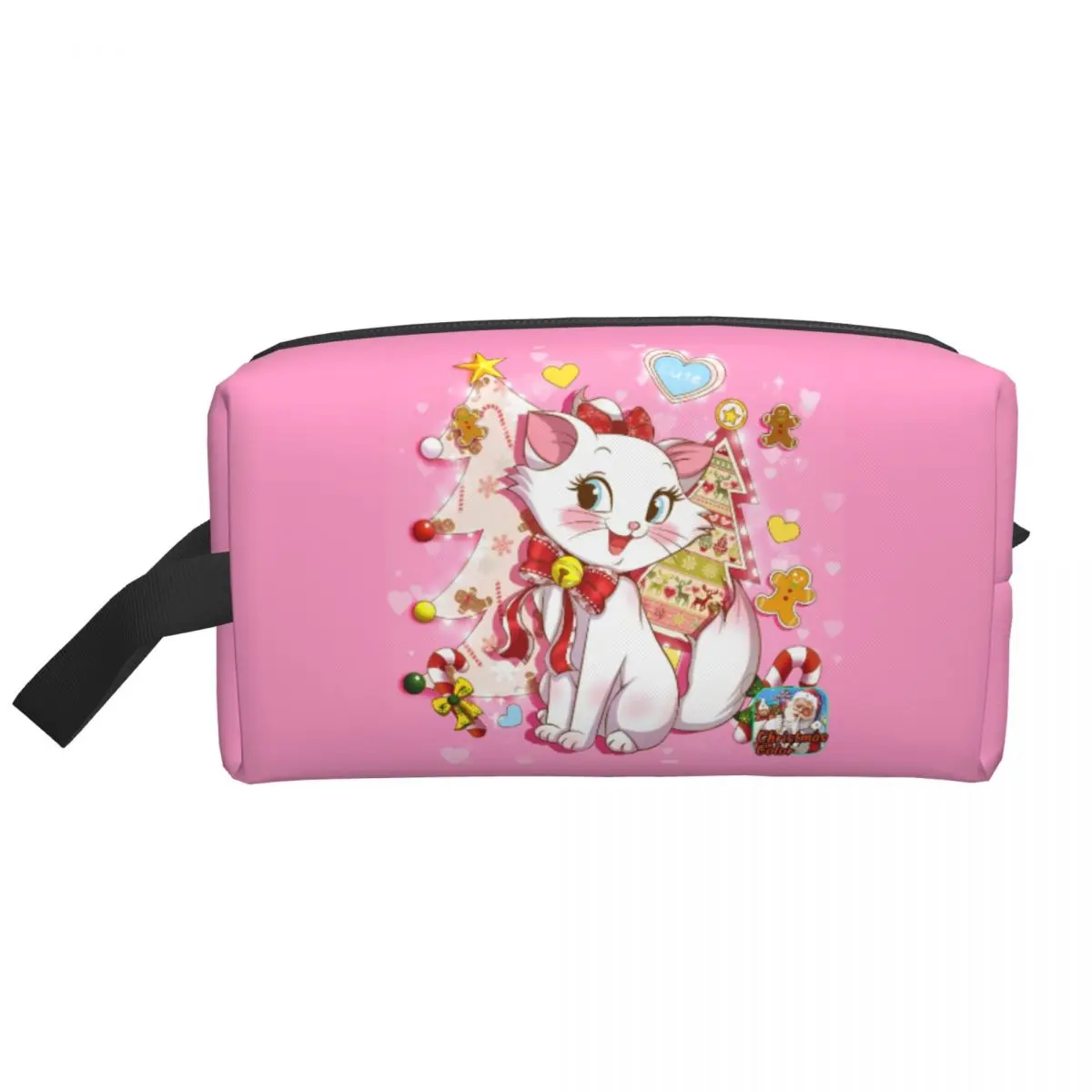 

The Aristocats Marie Cat22 Makeup Pouch For Necessaries Aesthetic Zipper Cosmetic Bags Bathroom Women's Storage Organizers