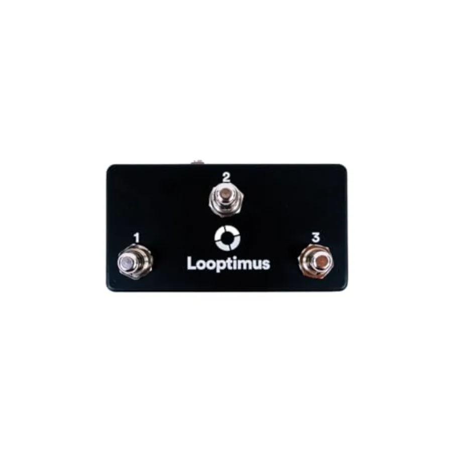 

Looptimus Mini 3-button USB MIDI Controller for live performance, durable plastic body, black finish, plug-and-play simplicity