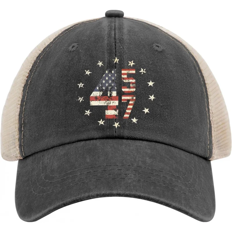 

Baseball cap 45 47 Trump 2024 fashionable unisex adjustable baseball cap