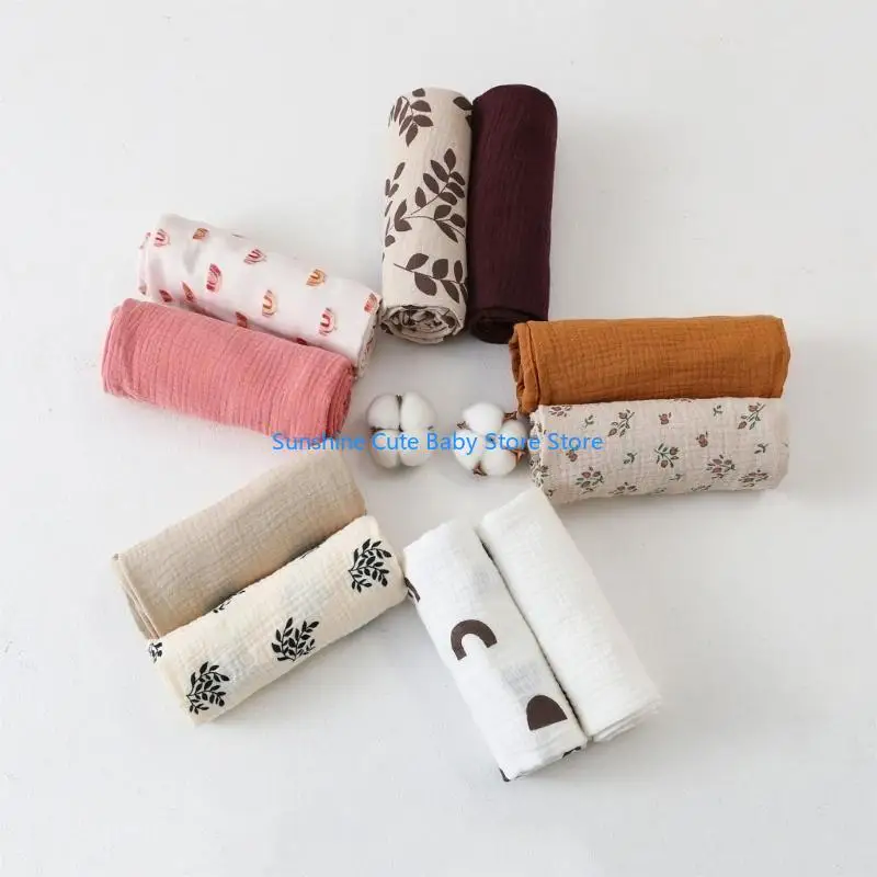 

C5AF Baby Blanket for Boys Girls Soft Layer Newborn Receiving Blanket Breathable Nursery Blanket Newborn Shower Present