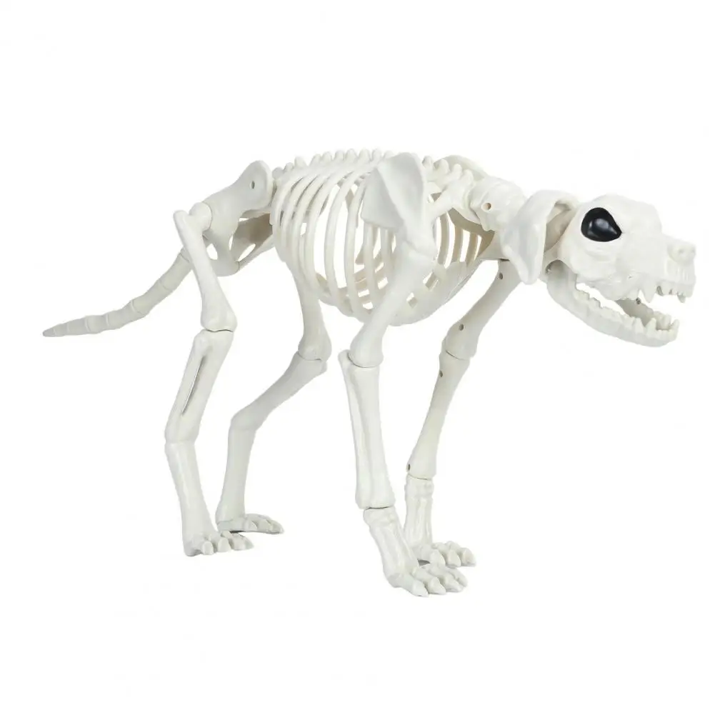 

Halloween Party Decor Posable Joint Halloween Skeleton Dog Decor for Yard Garden Lawn Patio Plastic Puppy Party for Halloween