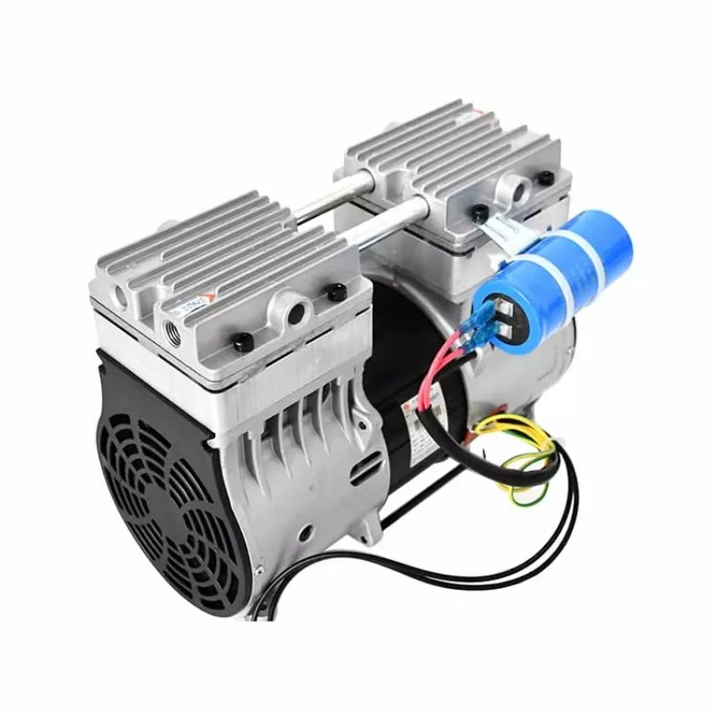 

High Quality 220V 600W 160L/Min Piston Pump Oilless Silent Vacuum Pump for Semiconductor Automation Equipment Coating Machine,