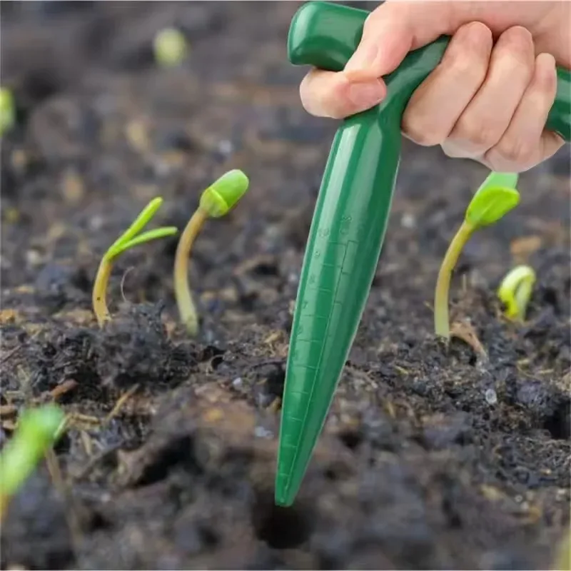 1pc Handheld Garden Hole Puncher Clear Scale Planting Tools Lightweight Digging Hole Tool Sowing Seeds Dispenser For Hole XXL
