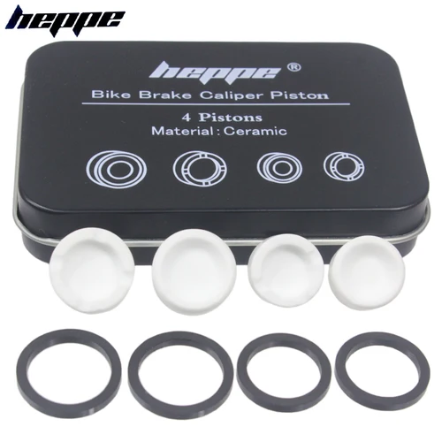HEPPE-pistón de cerámica para freno de bicicleta, con sello 4 pistones, para SHIMANO M640, M810, M6120, M7120, M8020, M8120, M9120, Saint M820