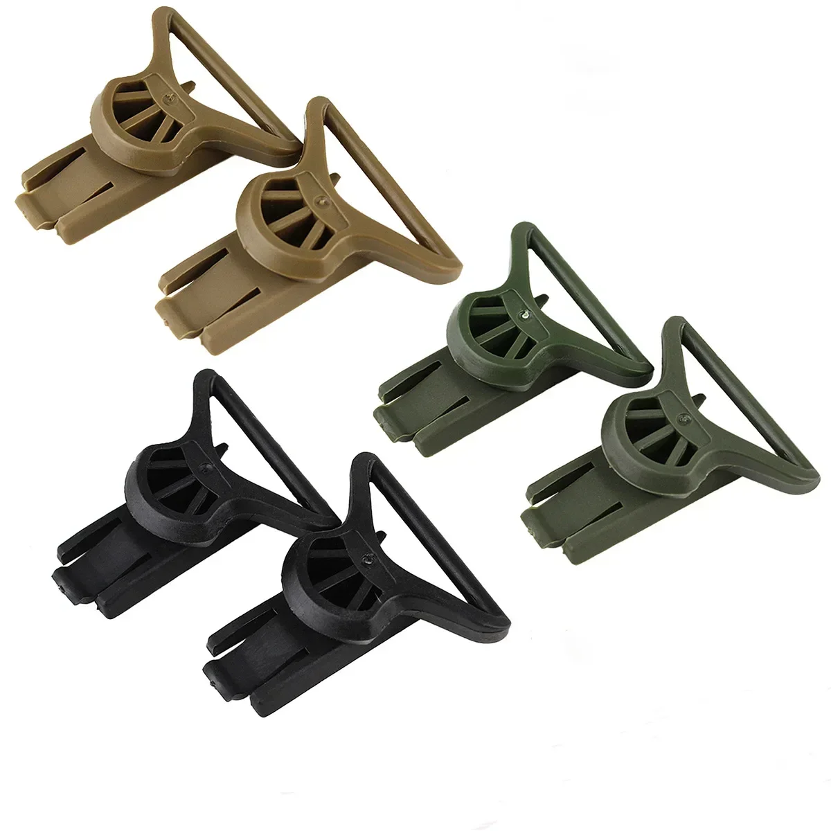1 Pair Tactical Fast Helmet Goggle Swivel Clips Set Helmet ARC Side Rails Mount Goggles Buckle Adapter Helmets Accessories