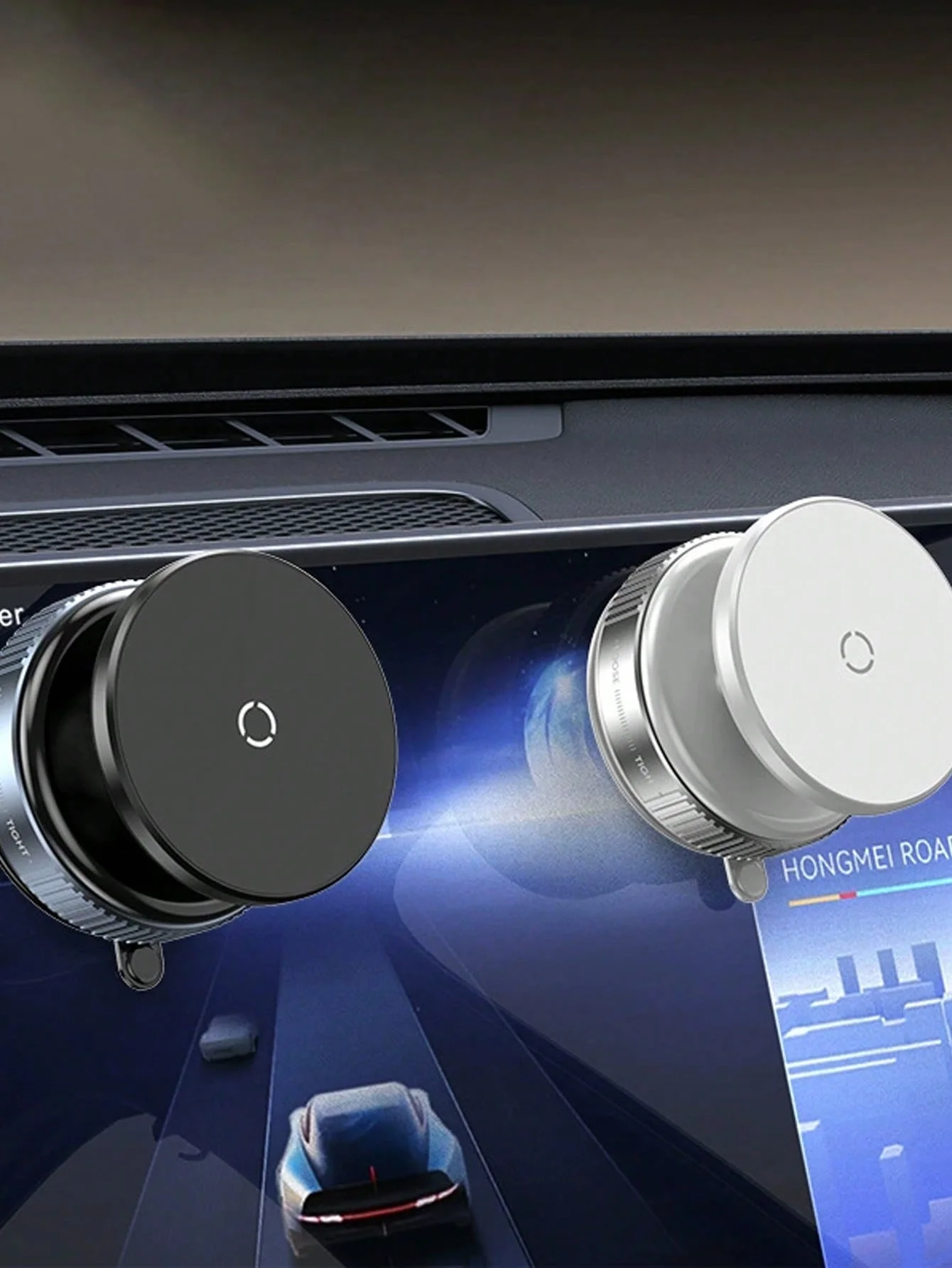 

Universal Vacuum Suction Cup Phone Holder - Strong Fixation, 360° Rotation, 7 Kg Load, Perfect For Navigation, N52 Magnets For S