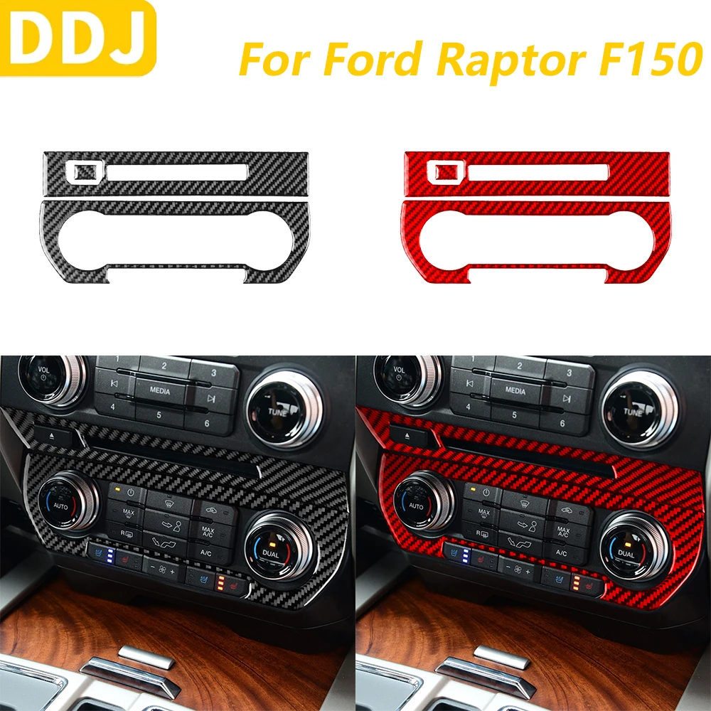 

Для Ford Raptor F150 2015-2020 углеродное волокно, центральная консоль, кондиционер, панель, накладка, автомобильные аксессуары, декоративная наклейка