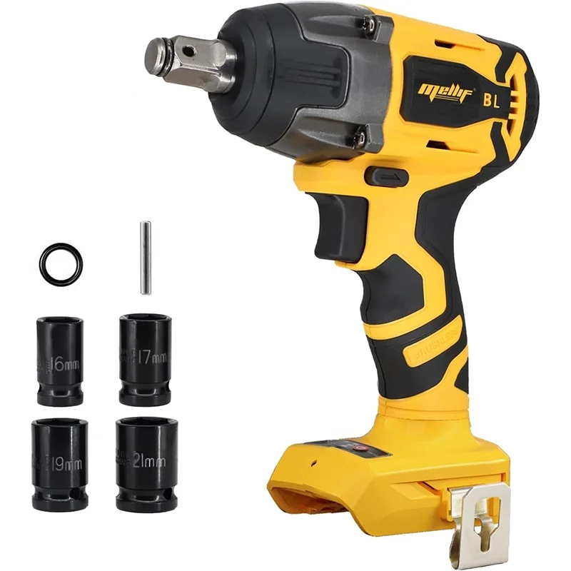 

1/2" Impact Wrench FOR Dewalt 20V Max Battery NOT Included Sockets incl
