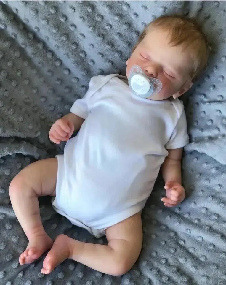 

NPK 49 см Sam NewBorn кукла реборн реалистичная 3D окрашенная кожа с венами многослойная коллекционная художественная кукла подарки для детей