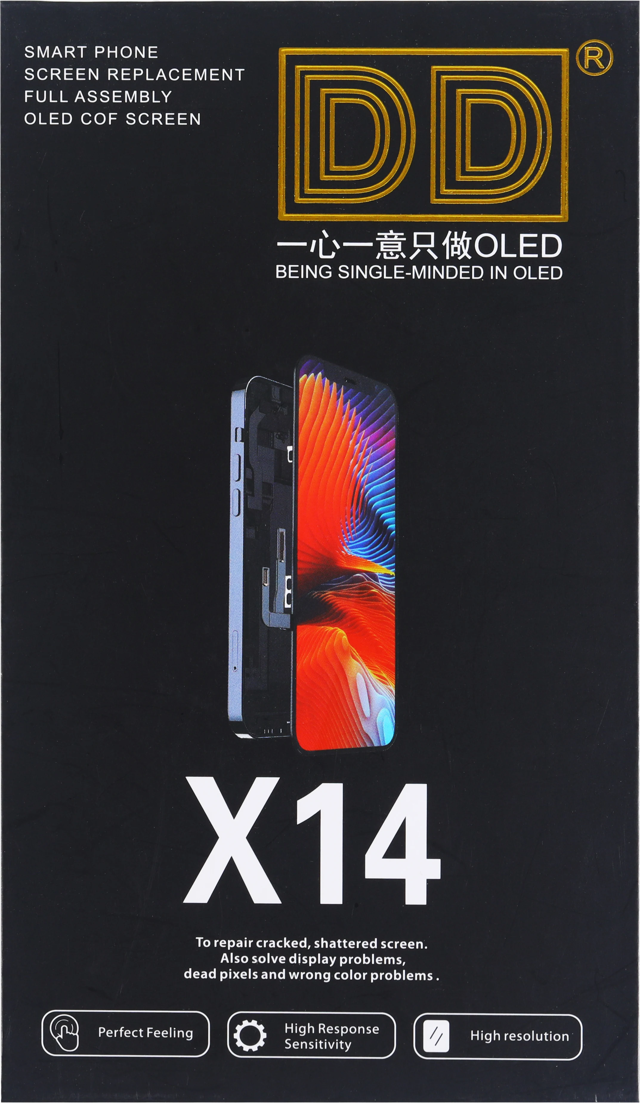 2 Stück DD Diagnostizierbare Hart-Soft-OLED-Bildschirmanzeige für iPhone 17 14 15 12 Pro 13 Pro 14 Pro 15 Pro Max Touchscreen-Montage – Detail 4