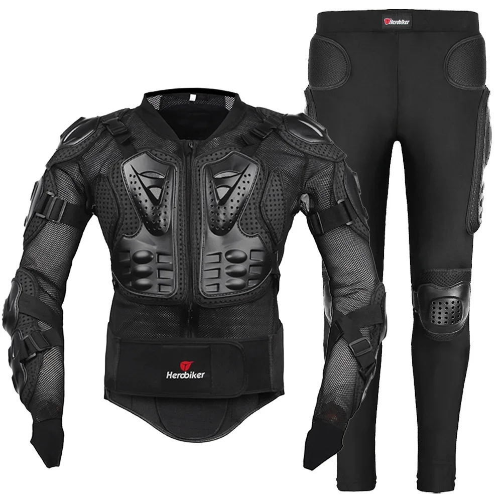 

HEROBIKER Motocross Jacket Men Body Armor Motorcycle Armor Bicycle Racing Jacket Riding Motorbike Moto Protection S-5XL